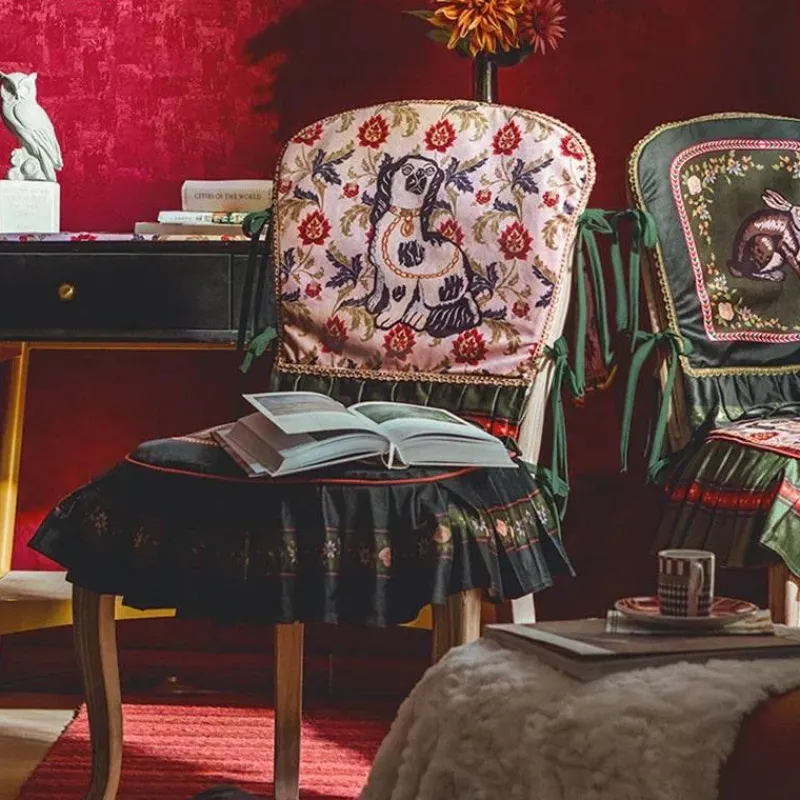 Cozy Cushions Bettzeug-Vintage Esszimmerstuhl-Schonbezug - Akzentstuhl-Schutz für Veranstaltungen