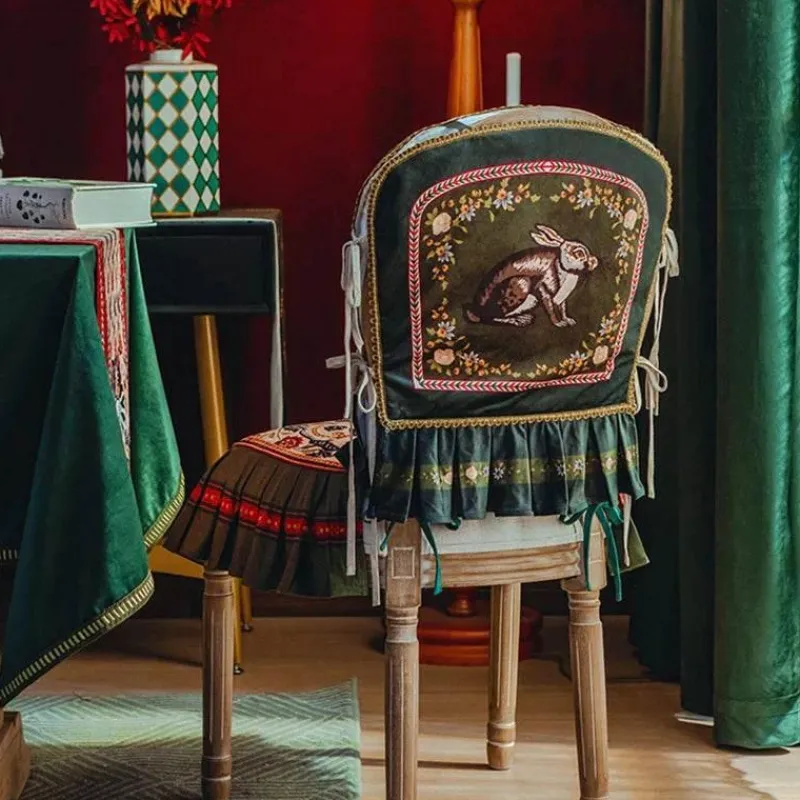 Cozy Cushions Bettzeug-Vintage Esszimmerstuhl-Schonbezug - Akzentstuhl-Schutz für Veranstaltungen