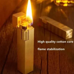 Wilderness Haven Outdoor & Garten|Outdoor-Artikel-Vintage Feuerzeug mit Kupferflamme – handgefertigtes Design