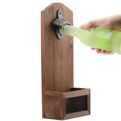 The Culinary Kit Küche & Esszimmer-Vintage Flaschenöffner zur Wandmontage – Rustikales Bardekor