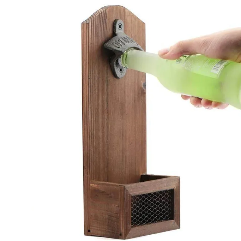 The Culinary Kit Küche & Esszimmer-Vintage Flaschenöffner zur Wandmontage – Rustikales Bardekor