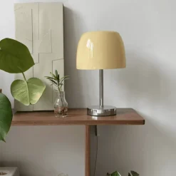 Bright Accents Beleuchtung-Vintage Glas Tischlampe - Elegante Wohnbeleuchtung Dekor