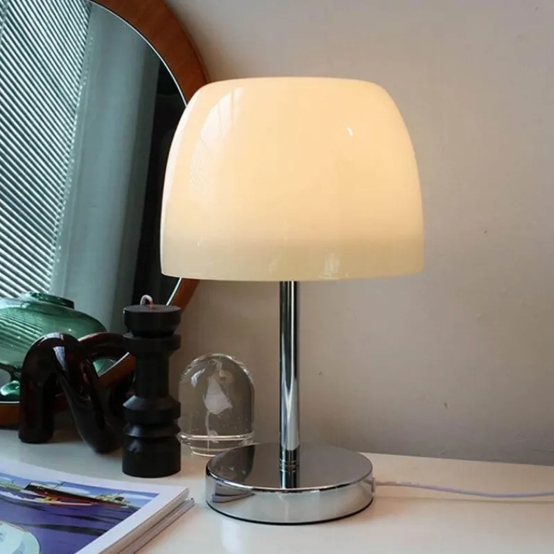 Bright Accents Beleuchtung-Vintage Glas Tischlampe - Elegante Wohnbeleuchtung Dekor