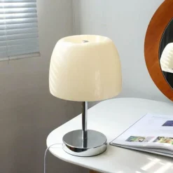 Bright Accents Beleuchtung-Vintage Glas Tischlampe - Elegante Wohnbeleuchtung Dekor