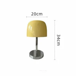 Bright Accents Beleuchtung-Vintage Glas Tischlampe - Elegante Wohnbeleuchtung Dekor