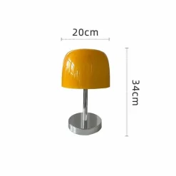 Bright Accents Beleuchtung-Vintage Glas Tischlampe - Elegante Wohnbeleuchtung Dekor