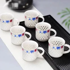 Plates u0026 More Küche & Esszimmer-Vintage Jingdezhen Blau Weiß Porzellan Teetassen Set