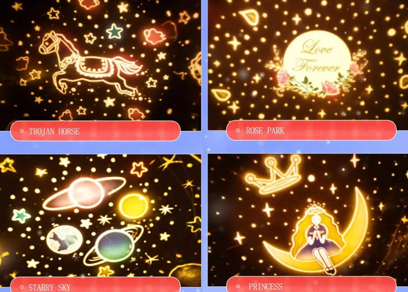 Glow u0026 Shade Beleuchtung-Vintage Karussell Projektorlampe - Rotierendes Lichtdekor