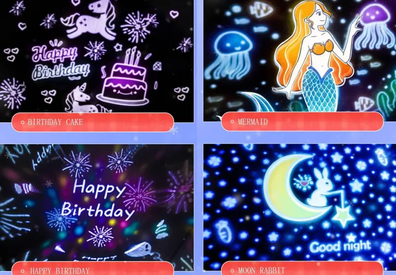 Glow u0026 Shade Beleuchtung-Vintage Karussell Projektorlampe - Rotierendes Lichtdekor