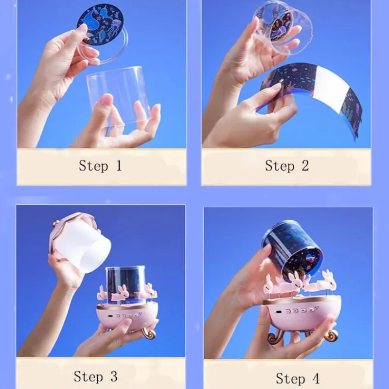 Glow u0026 Shade Beleuchtung-Vintage Karussell Projektorlampe - Rotierendes Lichtdekor