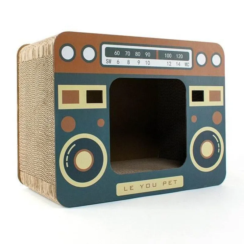 The Gilded Nest Haustierzubehör|Haustierbetten-Vintage Katzenkratzbrettbett - DIY Haustiermöbel