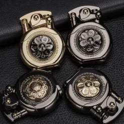 The Outdoor Vault Outdoor-Artikel|Heimwerkzeuge-Vintage Kerosinfeuerzeug - Automatische Drehzündung