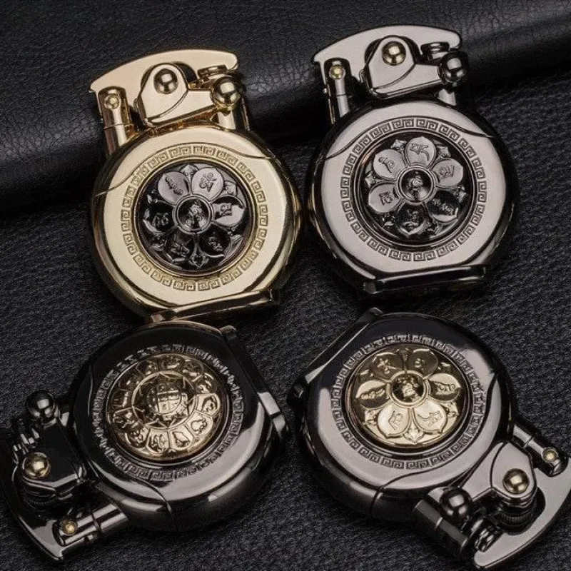 The Outdoor Vault Outdoor-Artikel|Heimwerkzeuge-Vintage Kerosinfeuerzeug - Automatische Drehzündung