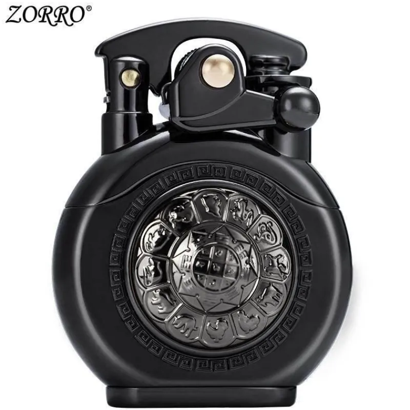 The Outdoor Vault Outdoor-Artikel|Heimwerkzeuge-Vintage Kerosinfeuerzeug - Automatische Drehzündung