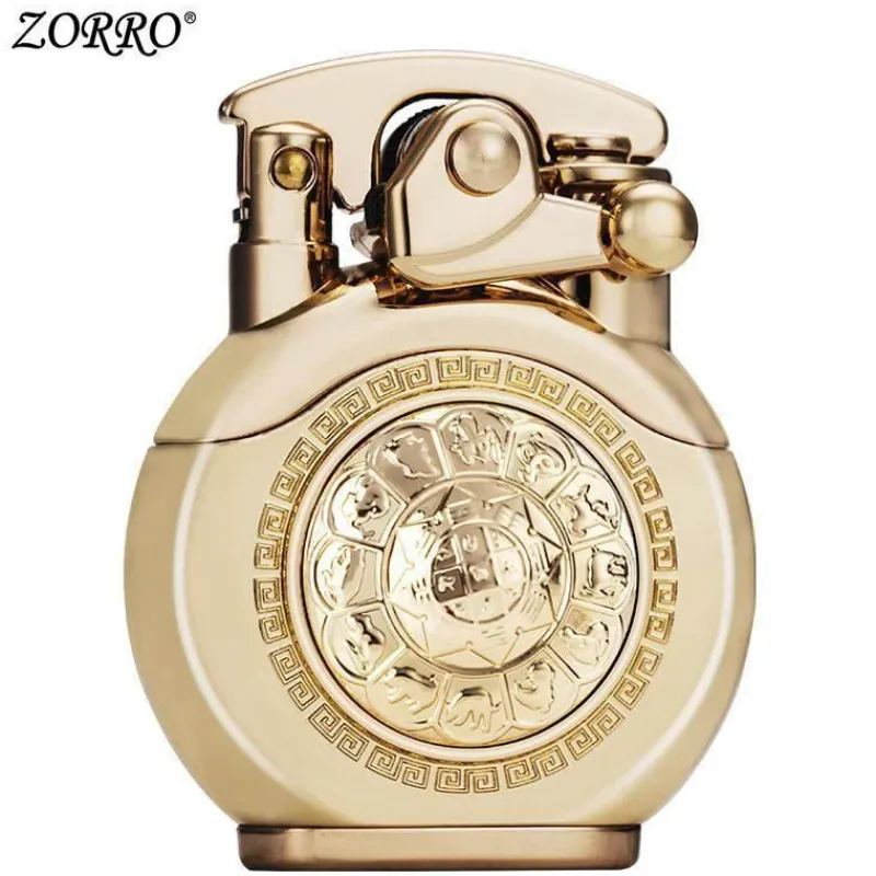 The Outdoor Vault Outdoor-Artikel|Heimwerkzeuge-Vintage Kerosinfeuerzeug - Automatische Drehzündung