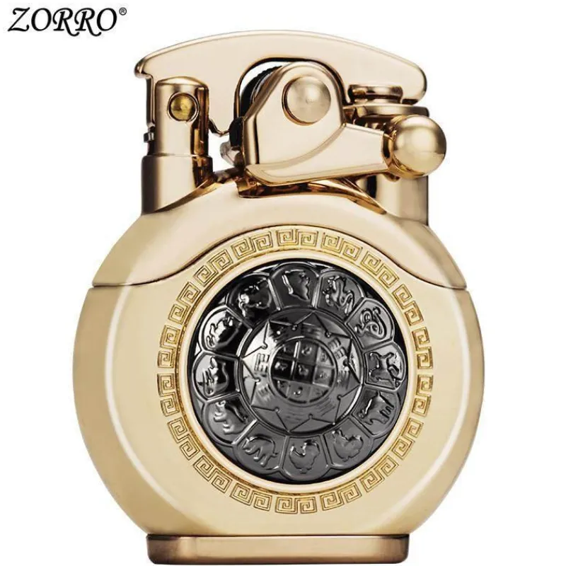 The Outdoor Vault Outdoor-Artikel|Heimwerkzeuge-Vintage Kerosinfeuerzeug - Automatische Drehzündung