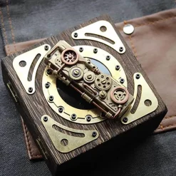 The Outdoor Vault Heimwerkzeuge|Outdoor-Gadgets-Vintage Kerosinfeuerzeug - Uhrwerk Flammendesign