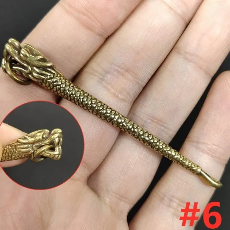 Wilderness Haven Outdoor & Garten|Outdoor-Artikel-Vintage Messing Schlüsselanhänger - Retro Mini Werkzeug Accessoire