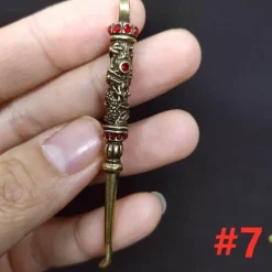 Wilderness Haven Outdoor & Garten|Outdoor-Artikel-Vintage Messing Schlüsselanhänger - Retro Mini Werkzeug Accessoire