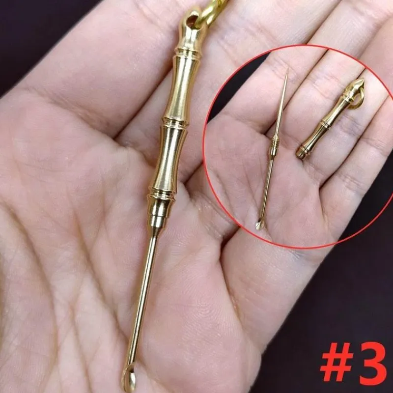 Wilderness Haven Outdoor & Garten|Outdoor-Artikel-Vintage Messing Schlüsselanhänger - Retro Mini Werkzeug Accessoire