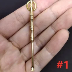 Wilderness Haven Outdoor & Garten|Outdoor-Artikel-Vintage Messing Schlüsselanhänger - Retro Mini Werkzeug Accessoire