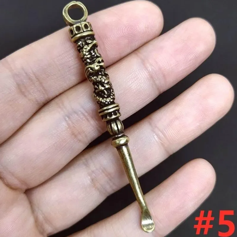 Wilderness Haven Outdoor & Garten|Outdoor-Artikel-Vintage Messing Schlüsselanhänger - Retro Mini Werkzeug Accessoire