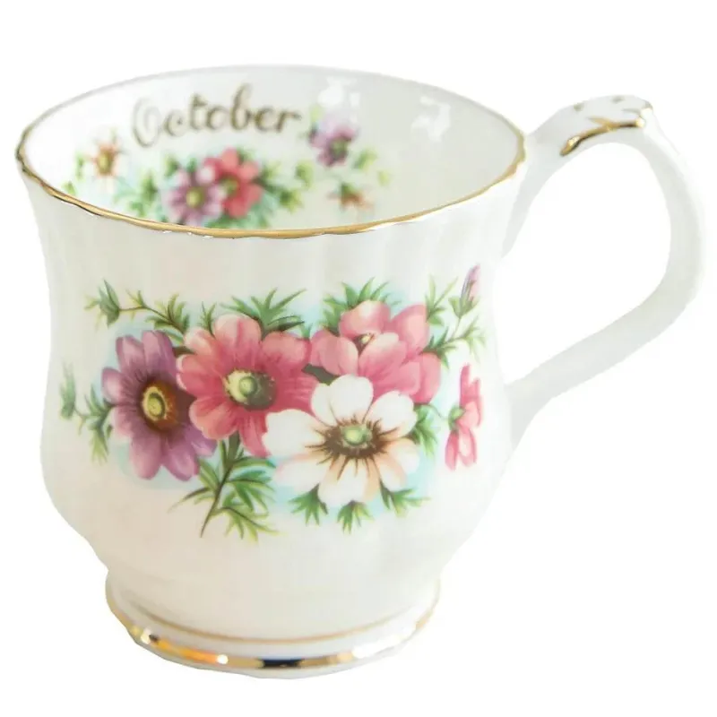 Feast u0026 Flair Küche & Esszimmer-Vintage Phnom Penh Blumenbecher - Elegante Teetasse mit Handgriff für das Home Office