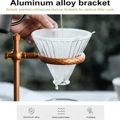 Tom Küche & Esszimmer-Vintage Pour Over Kaffeemaschinenständer - Verstellbares Tropfgestell