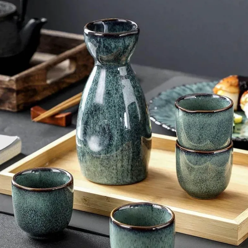 Elegance at the Table Küche & Esszimmer-Vintage Sake-Spender-Set - Japanischer Shochu-Topf-Weinserver