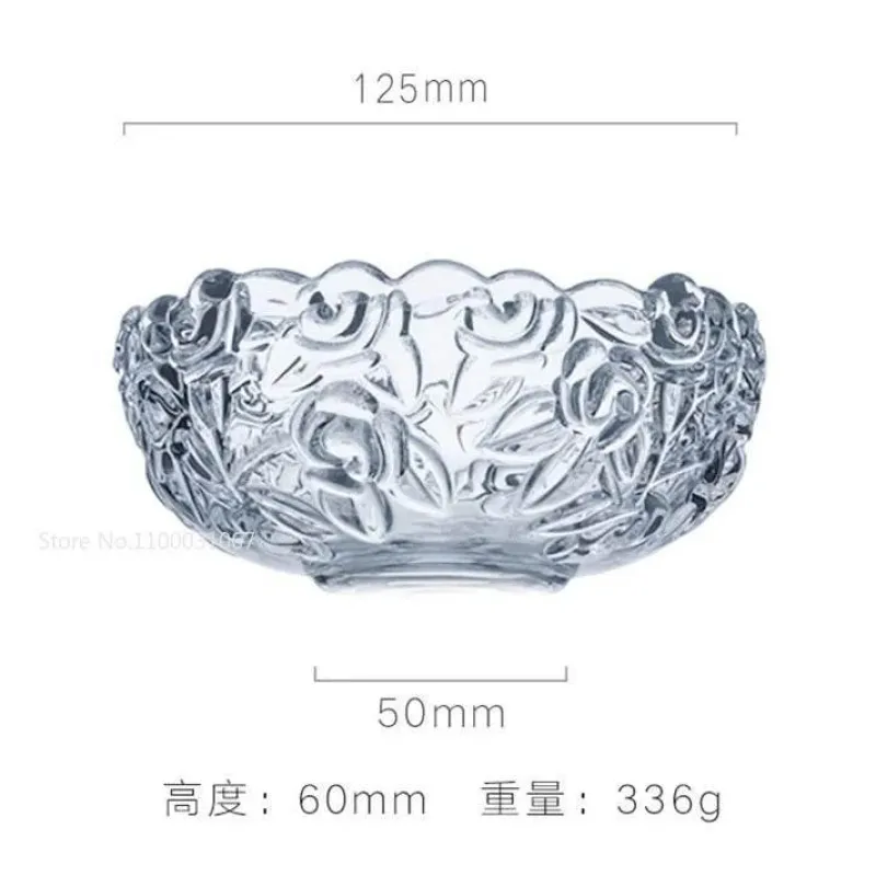 Plates u0026 More Küche & Esszimmer-Vintage Salatschüssel aus Glas – graviertes Goldrand-Design