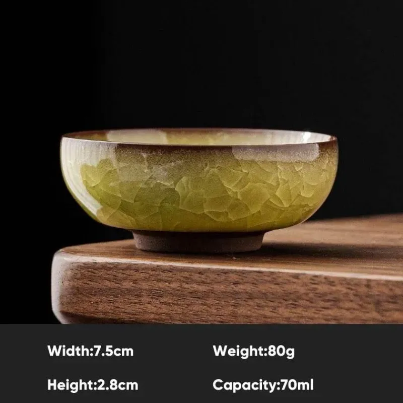 Plates u0026 More Küche & Esszimmer-Vintage Seladon Teetasse - Ice Crackle Keramik Kung Fu Tasse