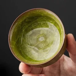 Plates u0026 More Küche & Esszimmer-Vintage Seladon Teetasse - Ice Crackle Keramik Kung Fu Tasse