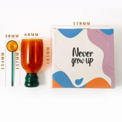 Plates u0026 More Küche & Esszimmer-Vintage-Glas-Stielglas-Set – 350 ml mit Löffel