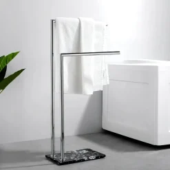 Serene Splash Badezimmer-Vivian Towel Rack - Stylish Bathroom Organizer