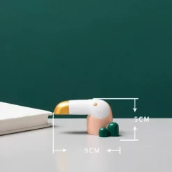 Willow u0026 Whim Wohndeko-Vogelfigur aus Kunstharz, modernes Wohndekor