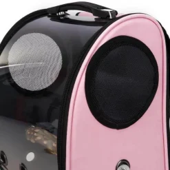 Decor Haustierzubehör-Vogeltransportrucksack – Raumkapsel-Reisekäfig für Heimvögel