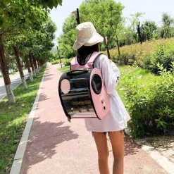 Decor Haustierzubehör-Vogeltransportrucksack – Raumkapsel-Reisekäfig für Heimvögel