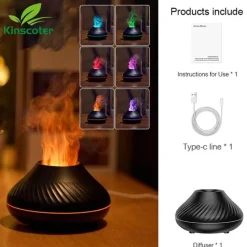 Comfort u0026 Style Gadgets Für Zuhause|Beleuchtung-Volcano USB-Luftbefeuchterlampe – Leuchtendes Design