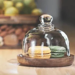 Plates u0026 More Küche & Esszimmer-Vorratsbehälter aus Glas mit Holzdeckel – Küchen-Organizer-Set