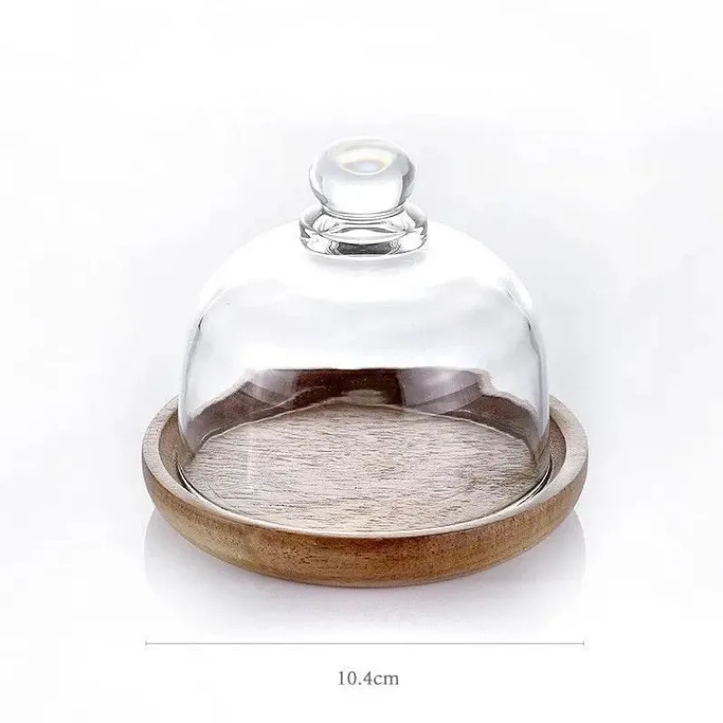 Plates u0026 More Küche & Esszimmer-Vorratsbehälter aus Glas mit Holzdeckel – Küchen-Organizer-Set