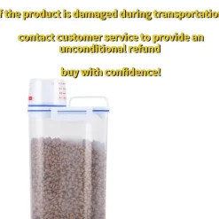 Furry Haven Haustierzubehör|Tierfütterung-Vorratsbehälter für Tierfutter – Frischhaltebehälter