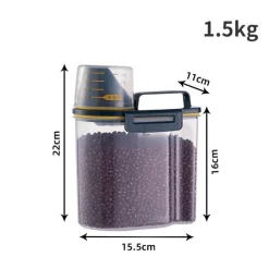 Furry Haven Haustierzubehör|Tierfütterung-Vorratsbehälter für Tierfutter – Frischhaltebehälter