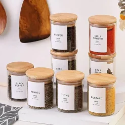 Plates u0026 More Küche & Esszimmer-Vorratsdose aus Glas für Lebensmittel – Behälter zur Organisation der Küche mit Deckel