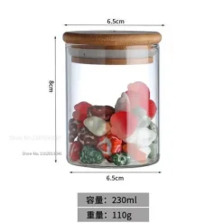 Plates u0026 More Küche & Esszimmer-Vorratsdose aus Glas für Lebensmittel – Behälter zur Organisation der Küche mit Deckel