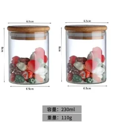 Plates u0026 More Küche & Esszimmer-Vorratsdose aus Glas für Lebensmittel – Behälter zur Organisation der Küche mit Deckel