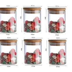 Plates u0026 More Küche & Esszimmer-Vorratsdose aus Glas für Lebensmittel – Behälter zur Organisation der Küche mit Deckel