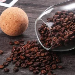 Space Savvy Küche & Esszimmer-Vorratsglas aus Glas mit Korkdeckel - Home Organizer Jar