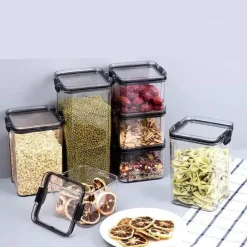 Signature Spaces Küche & Esszimmer-Vorratsgläser mit Deckel – Küchen-Vorratsdosen-Organizer für Müsli und Gewürze