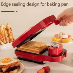 The Culinary Kit Küche & Esszimmer-Waffeleisen – Multifunktionaler Frühstückskocher