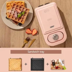 The Culinary Kit Küche & Esszimmer-Waffeleisen – Multifunktionaler Frühstückskocher